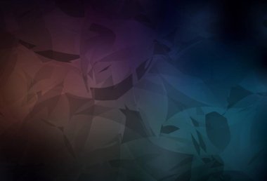 Lacivert, soyut poli formlu kırmızı vektör dokusu. Rastgele şekillerle soyut tarzda dekoratif tasarım. Duvar kağıtları için zarif tasarım.