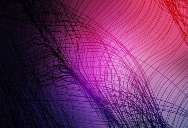 Koyu mor, pembe çizgili vektör şablonu. Renkli çizgileri ve şekilleri olan bir örnek. Fikirlerin için bir örnek..