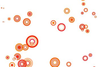 Lekeli açık kırmızı vektör arka planı. Bulanık yağmur damlaları olan soyut bir çizim. Reklamlar, broşürler için desen.