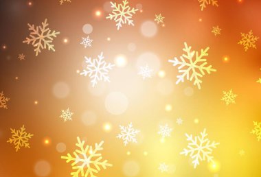 Açık Turuncu vektör deseni Noel tarzında. Noel tarzında renkli bir tasarım ve eğilim. Üniversitenin tanıtımı için akıllı tasarım.