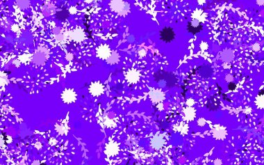 Açık mavi, kırmızı vektör karalama arkaplanı çiçekli, güllü. Çiçeklerle karalama tarzında renkli çizimler. İşiniz için yepyeni bir tasarım..