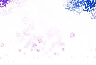 Açık Mor, pembe çizgili vektör deseni. Alnında çizgiler olan soyut bir çizim. Tasarımınız için tamamen yeni bir şablon.