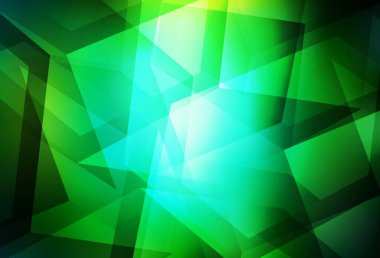 Koyu yeşil vektör çokgen şablonu. Çokgen tarzda tamamen yeni bir renk çizimi. Bir markanın arkaplanı için desen.