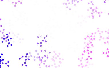 Açık Mor, yapay zeka yapısına sahip pembe vektör şablonu. Soyut şablondaki yapay zeka şekilleriyle parlayan illüstrasyon. Zeka ve yenilik reklamları için şablon.