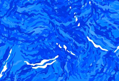 Bükülmüş çizgileri olan hafif BLUE vektör arkaplanı. Soyut tarzda gradyan çizgilerle akıllı illüstrasyon. Marka kitabı için şık bir desen.