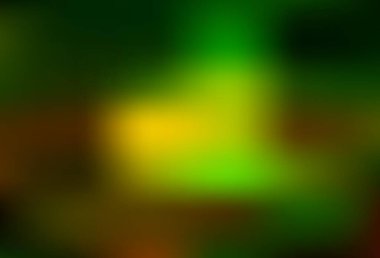 Koyu yeşil, sarı vektör bulanık parlak soyut doku. Eğilimli zarif, parlak bir çizim. İşiniz için yeni tasarım.