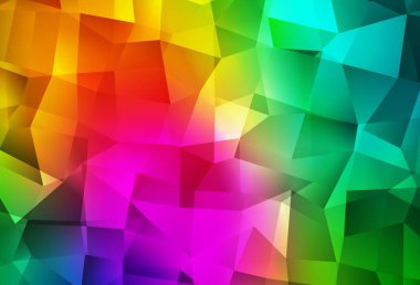 Koyu Çokrenkli vektör soyut çokgen arkaplan. Üçgenli modern soyut çizim. Marka kitabınız için yeni şablon.