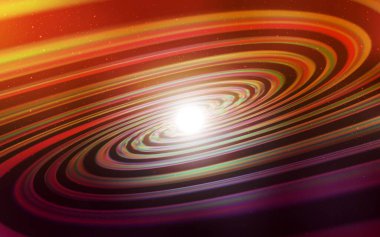 Astronomik yıldızlı koyu turuncu vektör arka planı. Bulanık arkaplandaki ve gradyanı olan uzay yıldızları. İş ilanınız için akıllı tasarım.