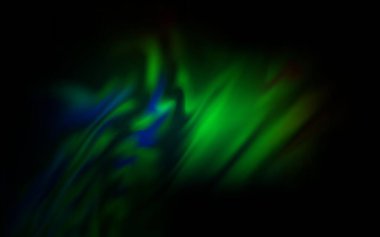 Koyu yeşil vektör arka planı bulanıklaştırdı. Yaratıcı illüstrasyon, yarım tonlu ve eğimli. Bir cep telefonu için arka plan.