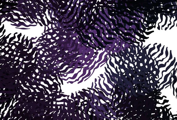 Темно Фиолетовый Векторный Фон Мокрыми Линиями Красочная Иллюстрация Абстрактном Стиле — стоковый вектор