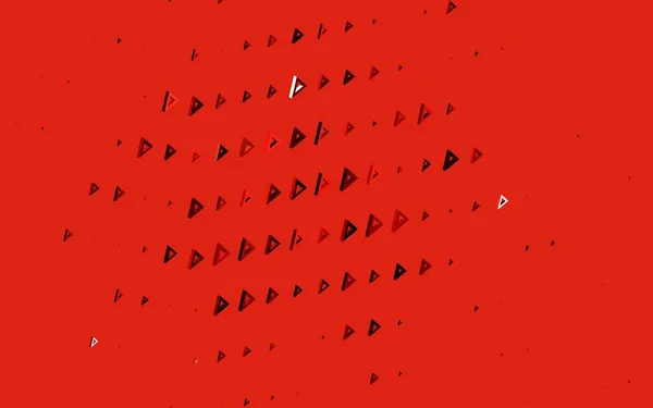 Темно Червоний Векторний Візерунок Полігональним Стилем Ілюстрація Набором Різнокольорових Трикутників — стоковий вектор