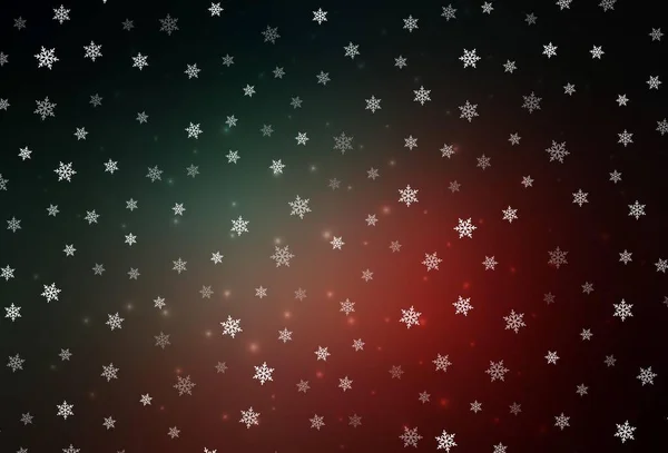 ダークブルー カーニバルスタイルのレッドベクトルテンプレート グラデーションのクリスマス要素を持つスマートイラスト ポスター 書籍のバナーのパターン — ストックベクタ