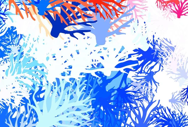 Синий Желтый Вектор Элегантный Фон Ветвями Совершенно Новая Цветная Иллюстрация — стоковый вектор