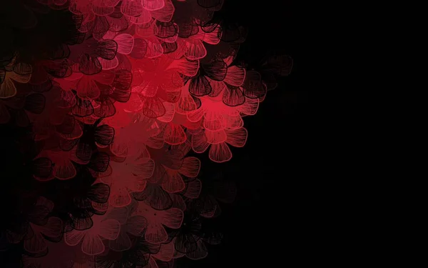 Rosa Oscuro Vector Rojo Elegante Fondo Pantalla Con Árboles Ramas — Vector de stock