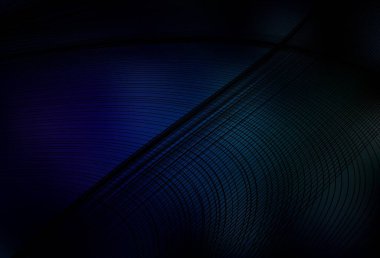 Koyu mavi, çizgili yeşil vektör şablonu. Alnında çizgiler olan soyut bir çizim. Tasarımınız için basit şablon.