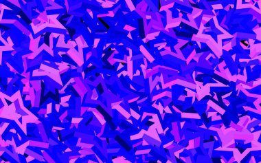 Açık Pembe, gökyüzü yıldızlı mavi vektör şablonu. Yıldızlı parlak renkli illüstrasyon. Astroloji web siteleri için desen.