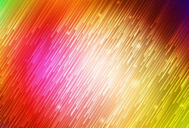 Parlak çizgili koyu renkli vektör arkaplanı. Renkli çubuklarla, soyut çizimler. Reklamlar, posterler, afişler için desen.