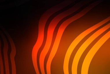 Eğri çizgileri olan koyu kırmızı vektör arka plan. Soyut tarzda gradyan çizgilerle akıllı illüstrasyon. Posterler ve afişler için iş tasarımı.