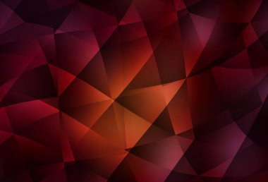 Koyu kırmızı vektör eğimli üçgen dokusu. Çokgen şekilli bir örnek. Pankartın için tamamen yeni bir şablon.