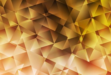 Light Orange vektör soyut mozaik arkaplan. Çokgen soyut çizim ve gradyan. Pankartın için tamamen yeni bir şablon.