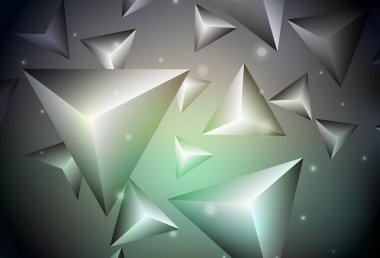 Koyu yeşil, kırmızı vektör desenli çokgen. Üçgenli soyut gradyan çizimi. Duvar kağıtları için zarif tasarım.