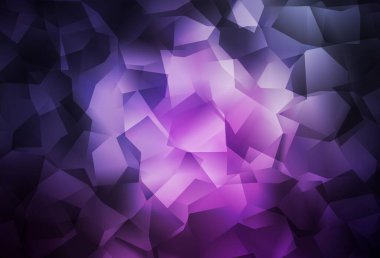 Koyu mor, pembe vektör soyut mozaik desen. Origami tarzında gradyan ile geometrik çizim. Marka kitabınız için yeni şablon.