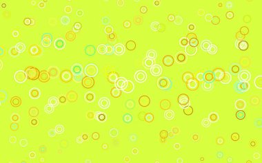 Küresel ışık çok renkli vektör deseni. Doğa tarzında bulanık halkaları olan güzel renkli çizimler. Fütürist reklamlar ve kitapçıklar için şablon.