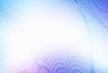Açık Pembe, eğri çizgileri olan mavi vektör arkaplan. Yaratıcı illüstrasyon, yarım tonlu ve eğimli. İş tasarımınız için şablon.