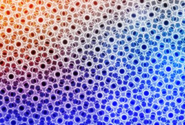 Açık mavi, küreli sarı vektör deseni. Bulanık yağmur damlaları olan soyut bir çizim. Duvar kağıtlarının dokusu için desen.