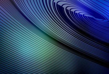 Eğri çizgileri olan hafif BLUE vektör dokusu. Basit çizgilerle renkli gradyan çizimi. Web siteniz için soyut tasarım.