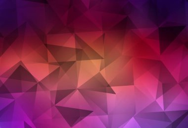 Açık pembe, sarı vektör çokgen arkaplan. Çokgen şekilli bir örnek. Bir markanın arkaplanı için desen.