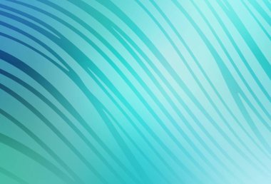 Açık yeşil çizgili vektör arkaplanı. Eğri şekilli yepyeni renkli bir tasvir. İş tasarımınız için şablon.