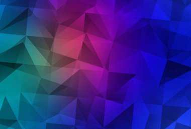 Açık Mavi, Kırmızı vektör soyut mozaik fon. Çokgen biçiminde, gradyan ile renkli çizimler. Web siteniz için çokgen tasarım.