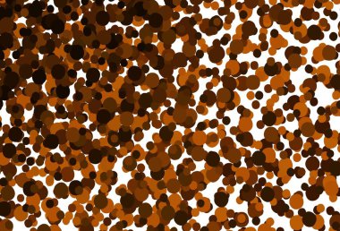 Disklerle koyu turuncu vektör dokusu. Renkli su damlaları olan modern soyut çizimler. Güzel web siteleri için desen.