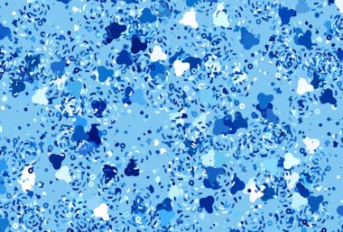 Soyut biçimlerde hafif BLUE vektör dokusu. Renkli rastgele şekillerle modern soyut illüstrasyon. Bir cep telefonu için arka plan.