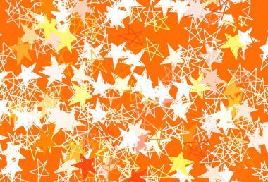 Açık Pembe, küçük ve büyük yıldızlı yeşil vektör arkaplan. Yıldızlı parlak renkli illüstrasyon. Astroloji web siteleri için desen.