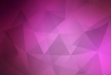 Açık pembe vektör çokgen arkaplan. Çokgen biçiminde, gradyan ile renkli çizimler. İş tasarımınız için yepyeni bir tarz.