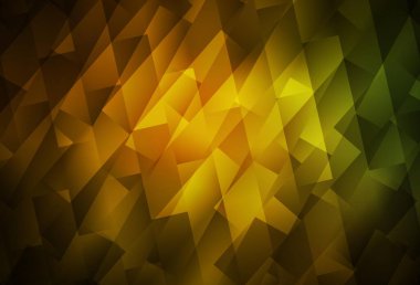 Koyu yeşil, dikdörtgen biçiminde sarı vektör dokusu. Soyut stil ve dikdörtgenlerle dekoratif tasarım. Reklamlar için desen.