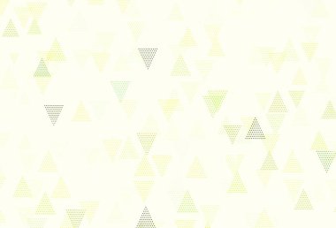 Açık yeşil, sarı vektör arkaplan, çizgiler, üçgenler. Soyut üçgenli dekoratif tasarım. Web siteleri için desen.