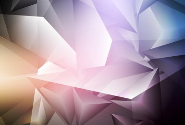 Koyu pembe, üçgen şekilli sarı vektör dokusu. Renkli üçgenli modern soyut illüstrasyon. İniş sayfası için modern şablon.