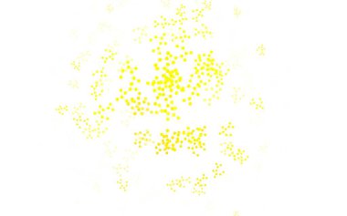 Açık yeşil, sarı vektör arkaplan ve yapay zeka formları. Yapay zekanın bağlantı ve noktalarıyla soyut illüstrasyon. Siber yeniliklerin tasviri için tasarım.