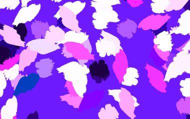 Soyut şekilli açık pembe vektör arkaplanı. Rastgele şekillerle soyut tarzda dekoratif tasarım. Web siteniz için basit tasarım.