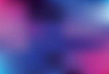 Koyu pembe, mavi vektör parlak dokuyu bulanıklaştırdı. Soyut ve gradyan renkte renkli çizimler. Çalışmalarınız için akıllı tasarım.