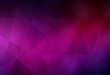 Koyu pembe vektör mozaik şablon. Çokgen biçiminde, gradyan ile renkli çizimler. Cep telefonunun arka planının şablonu.