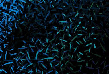 Koyu mavi, parlak çizgili yeşil vektör arkaplan. Renkli çubuklarla, soyut çizimler. Meşgul web siteleriniz için şablon.