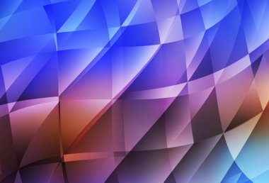 Açık mavi, sarı vektör üçgen mozaik şablon. Soyut ve üçgenli renkli çizimler. İşiniz için yepyeni bir tasarım..