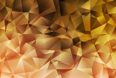 Light Orange vektörü soyut çokgen desen. Çokgen soyut çizim ve gradyan. Bir markanın arkaplanı için desen.
