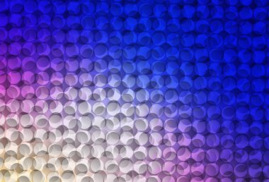 Açık Pembe, noktalı mavi vektör arkaplanı. Renkli su damlaları olan modern soyut çizimler. İş ilanınız için tasarım.