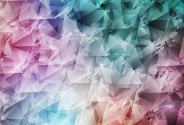 Açık Yeşil, Kırmızı vektör soyut çokgen arkaplan. Origami tarzında gradyan ile geometrik çizim. İşiniz için en iyi üçgen tasarım.