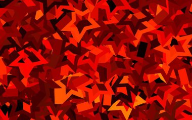 Koyu kırmızı, sarı vektör düzeni çizgiler, üçgenler. Soyut üçgenli dekoratif tasarım. İniş sayfası için modern şablon.